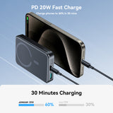 Powerbank | <X>Powerbank 10.000mAh - 20W - MagSafe Kompatibel - JOYROOM™ - DELUXECOVERS.DK