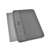 Computer Sleeve | Computer/PC 16" -  WIWU™ Minimalist Polyester Sleeve - Grå - DELUXECOVERS.DK
