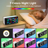 Vækkeur M. RGB Temperatur- og Fugtighedsvisning