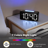 Vækkeur M. RGB Temperatur- og Fugtighedsvisning