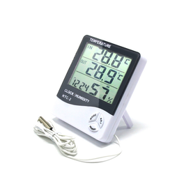 Gadgets | Hygrometer/Termometer - Indendørs & Udendørs - Hvid - DELUXECOVERS.DK