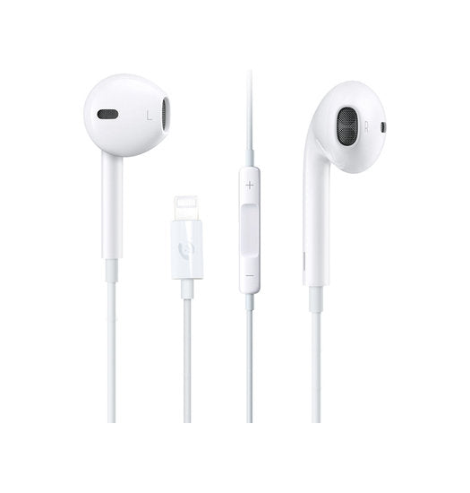 In-ear Headset | Lightning In-Ear Høretelefoner Med Mikrofon & Bluetooth - Hvid - DELUXECOVERS.DK