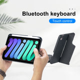 iPad Mini 6 | iPad Mini 6/7 (2021/2024) - TIMBRE™ Cover M. Trådløs Tastatur - Engelsk Layout - Sort - DELUXECOVERS.DK