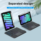 iPad Mini 6 | iPad Mini 6/7 (2021/2024) - TIMBRE™ Cover M. Trådløs Tastatur - Engelsk Layout - Sort - DELUXECOVERS.DK