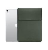 iPad 10.9" (2022) | iPad 10.9" 2022 (10th gen) - BUBM® - Vertigo Læder Sleeve / Cover - Mørkegrøn - DELUXECOVERS.DK