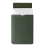 iPad Air 6 11" 2024 | iPad Air 11" (2024/2025) - BUBM® - Vertigo Læder Sleeve / Cover - Mørkegrøn - DELUXECOVERS.DK