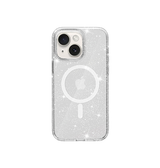 iPhone 15 Plus | iPhone 15 Plus - DeLX™ Glitter Silikone Cover M. MagSafe - Sølv - DELUXECOVERS.DK