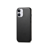 iPhone 16 Plus | iPhone 16 Plus - DeLX® Læder Cover - MagSafe Kompatibel - Sort - DELUXECOVERS.DK
