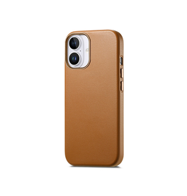 iPhone 16 Plus | iPhone 16 Plus - DeLX® Læder Cover - MagSafe Kompatibel - Brun - DELUXECOVERS.DK