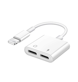 Adapter | Lightning til 2x Lightning Hun - Splitter kabel - Hvid - DELUXECOVERS.DK