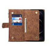 iPhone 16 Pro | iPhone 16 Pro - ESEBLE™ Læder Cover Etui M. Pung - Brun - DELUXECOVERS.DK