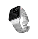 Apple Watch 38mm | Apple Watch (38/40/SE/41mm) - NX-Tech™ Rustfri Stål Rem - Sølv - DELUXECOVERS.DK