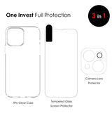 iPhone 15 Plus | iPhone 15 Plus - 3-i-1 Beskyttelsesæt Cover & Beskyttelsesglas - DELUXECOVERS.DK