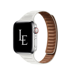 Apple Watch (38/40/SE/41mm) - L'Empiri™ Thin Magnetisk Læder Rem - Hvid