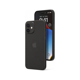 iPhone 12 | iPhone 12 - Ultratynd Matte Series Cover V.2.0 - Sort - DELUXECOVERS.DK