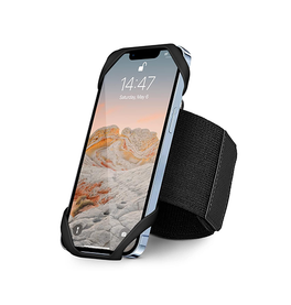 iPhone Løbeudstyr | iPhone 14 Pro - Fit4Run™ Sports / Løbearmbånd - Sort - DELUXECOVERS.DK