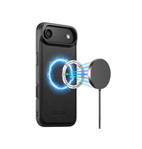 iPhone 17 Air | iPhone 17 Air - Suteni® 2-i-1 Læder Cover M. MagSafe - Sort - DELUXECOVERS.DK