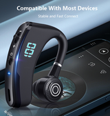Bluetooth Øresnegl | NX-Tech™ - Håndfri Headset / Øresnegl Bluetooth - 5.2 - Sort - DELUXECOVERS.DK