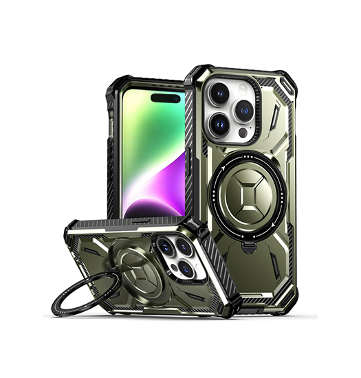 iPhone 15 Pro | iPhone 15 Pro - NX Pro™ Armor Cover V2 m. MagSafe - Grøn - DELUXECOVERS.DK