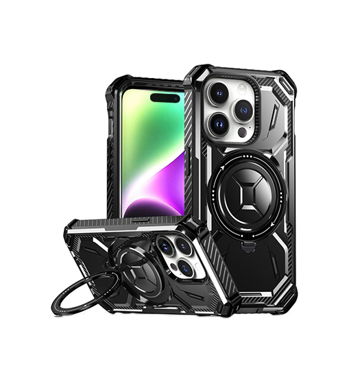 iPhone 15 Pro | iPhone 15 Pro - NX Pro™ Armor Cover V2 m. MagSafe - Sort - DELUXECOVERS.DK