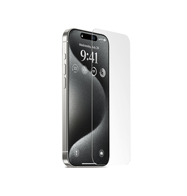 iPhone Beskyttelsesglas | <AA>iPhone 15 Pro Max - NuGlas™ 9H Beskyttelsesglas (Hærdet glas) - DELUXECOVERS.DK