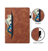 iPad 10.2" 7/8/9 (2019/2020/2021) Ember™ Cover/Etui m. Kickstand & Pencil Holder - Brun