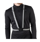 Refleksvest til Løb og Cykling – Justerbar – Sort – DeLX™