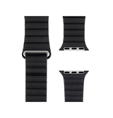 Apple Watch 38mm | Apple Watch (38/40/SE/41mm) - Valence™ Loop Læder Rem - Sort - DELUXECOVERS.DK
