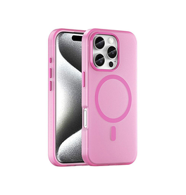 iPhone 16 Pro Max | <AAA>iPhone 16 Pro Max - DeLX™ Translucent MagSafe Silikone Cover - Pink - DELUXECOVERS.DK