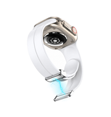 Apple Watch 38-42mm | Apple Watch (38/40/SE/41/42mm) - S-Line™ Silikone Rem - Hvid - DELUXECOVERS.DK