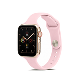 Apple Watch 38-42mm | Apple Watch (38/40/SE/41/42mm) - ICON™ Tynd Classic Silikone Rem - Lyserød - DELUXECOVERS.DK