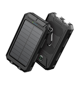 Solcelle Powerbank | Solcelle Powerbank 20.000 mAh - 20W - Sort - DELUXECOVERS.DK