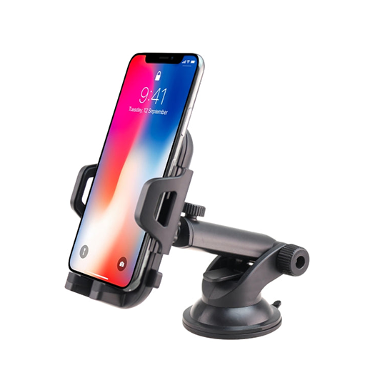 Mobilholder til bil med sugekop og arm – 360° rotation – DeLX™