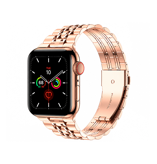 Apple Watch 42-49mm | Apple Watch (42/44/SE/45/46/49mm) - Butterfly Stål Urlænke - Rose - DELUXECOVERS.DK