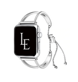 Apple Watch 42mm | Apple Watch (42/44/SE/45/46/49mm) - L'Empiri™ Dame Stål Rem - Sølv - DELUXECOVERS.DK