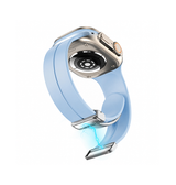 Apple Watch 38-42mm | Apple Watch (38/40/SE/41/42mm) - S-Line™ Silikone Rem - Lyseblå - DELUXECOVERS.DK
