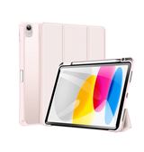 iPad 10.9" (2022) | iPad 11" (2025) / iPad 10.9" (2022) - Dux Ducis™ Mesh Design Trifold Cover - Lyserød - DELUXECOVERS.DK