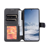 Samsung Galaxy S21+ | Samsung Galaxy S21+(Plus) - AZNS™ Diary Læder Etui / Taske M. Pung - Sort - DELUXECOVERS.DK