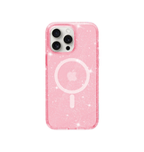 iPhone 15 Pro | <AAA>iPhone 15 Pro - DeLX™ Glitter Silikone Cover M. MagSafe - Pink - DELUXECOVERS.DK