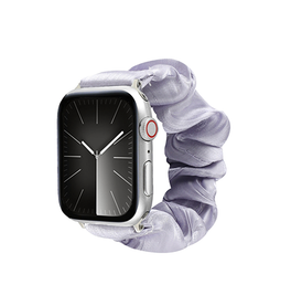 Apple Watch 38mm | Apple Watch (38/40/SE/41/42mm) - Scrunchie Velour Dame Armbånd - Lavendel - DELUXECOVERS.DK