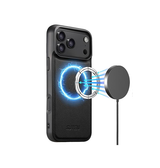 iPhone 17 Pro | iPhone 17 Pro - Suteni® 2-i-1 Læder Cover M. MagSafe - Sort - DELUXECOVERS.DK