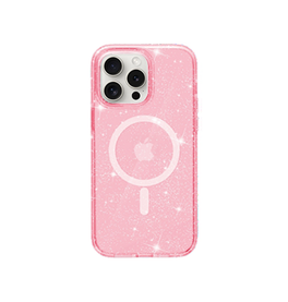 iPhone 15 Pro Max | <AAA>iPhone 15 Pro Max - DeLX™ Glitter Silikone Cover M. MagSafe - Pink - DELUXECOVERS.DK