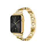 Apple Watch 38-42mm | Apple Watch (38/40/SE/41/42mm) - Diamant Stål Dame Urrem - Guld - DELUXECOVERS.DK