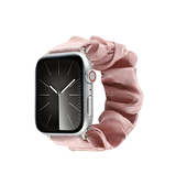 Apple Watch 38mm | Apple Watch (38/40/SE/41mm) - Scrunchie Velour Dame Armbånd - Pink - DELUXECOVERS.DK