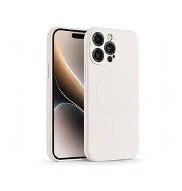 iPhone 14 Pro | iPhone 14 Pro - Magnetisk Silikone Cover M. MagSafe - Beige - DELUXECOVERS.DK