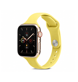 Apple Watch 38-42mm | Apple Watch (38/40/SE/41/42mm) - ICON™ Tynd Classic Silikone Rem - Gul - DELUXECOVERS.DK