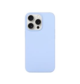 iPhone 14 Pro Max - IMAK™  Pastel Silikone Cover - Mineral Blue