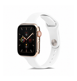 Apple Watch 42-49mm | Apple Watch (42/44/SE/45/46/49mm) - ICON™ Tynd Classic Silikone Rem - Hvid - DELUXECOVERS.DK