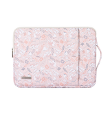Macbook Sleeve | MacBook Pro/Air 13" - Rose Flowers Læder Sleeve m. hank - Pink - DELUXECOVERS.DK