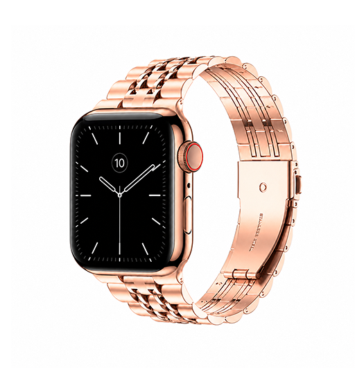Apple Watch 38-42mm | Apple Watch (38/40/SE/41/42mm) - Butterfly Stål Urlænke - Rose - DELUXECOVERS.DK